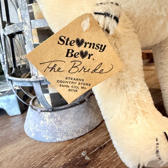 Large OOAK STRING Mohair STEARNSY BEAR Stotts City, Missouri. - Picture 4 of 17